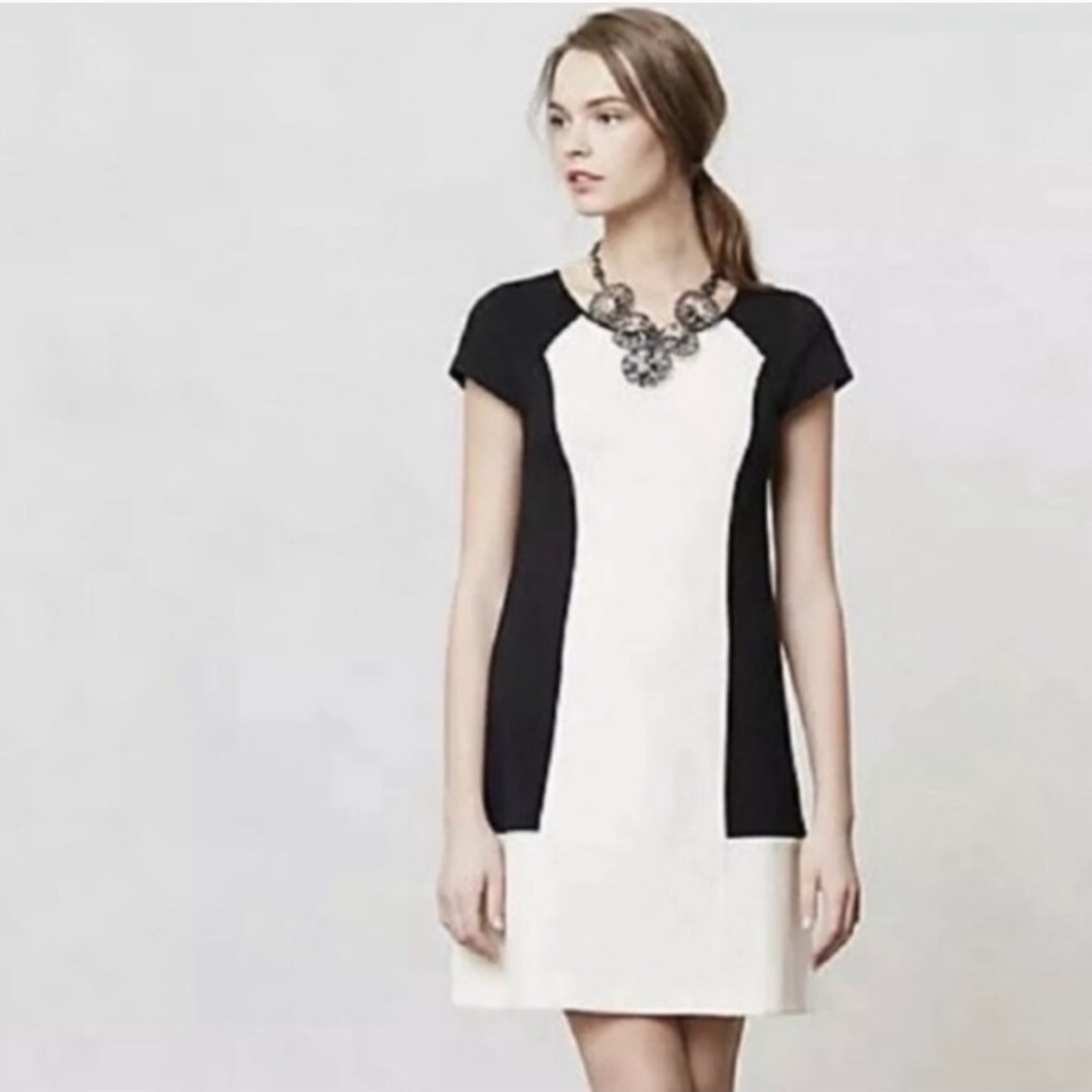 Anthropologie Maeve Corby Colorblock Pullover Shift Dress View 2